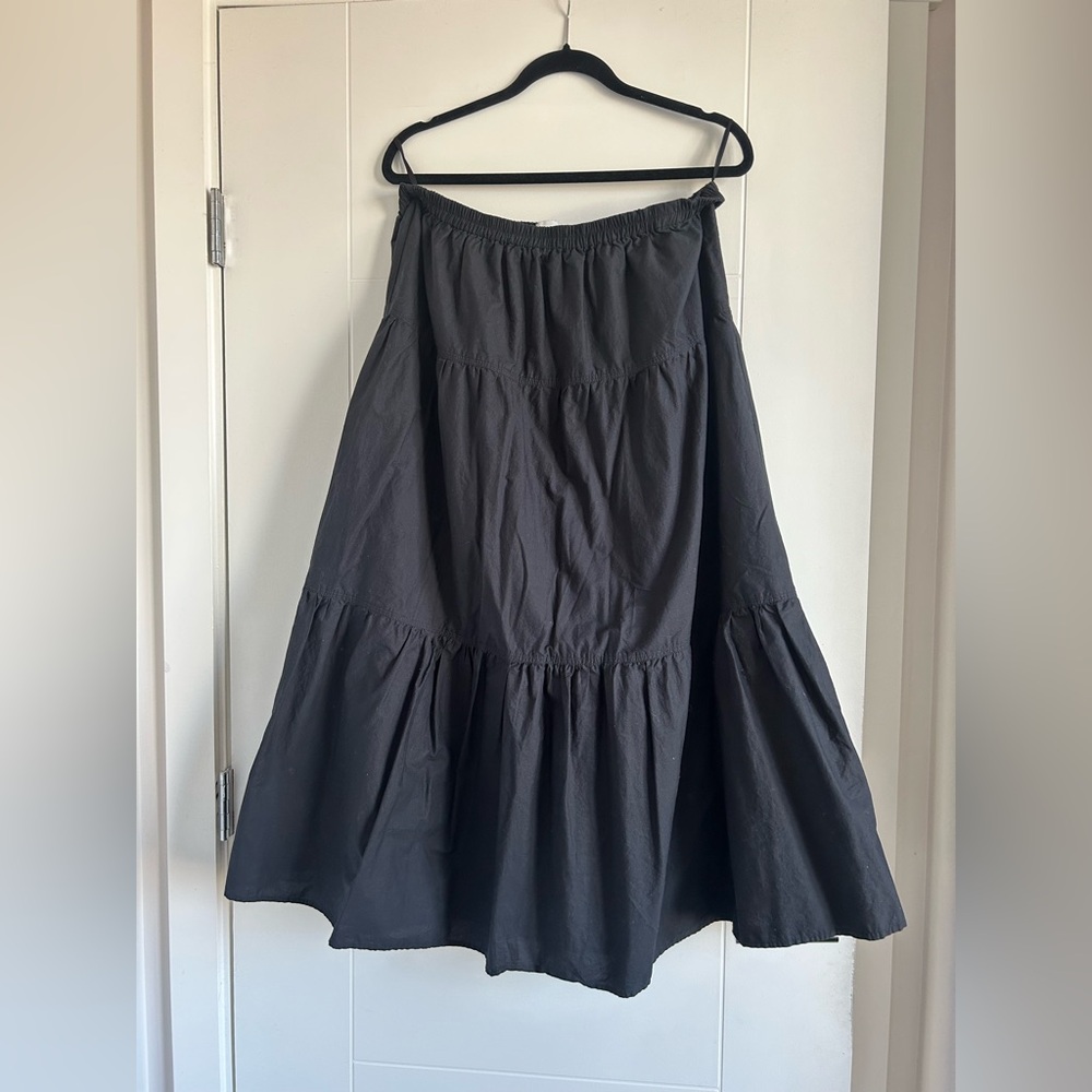 Black Tiered Skirt